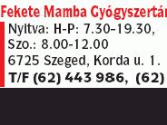 Fekete Mamba Gyógyszertár