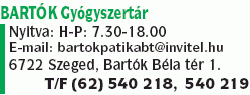   - Bartók Gyógyszertár